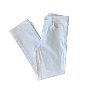 Vervet Women’s White Denim Jeans Size 26 Mid-Rise Straight Leg